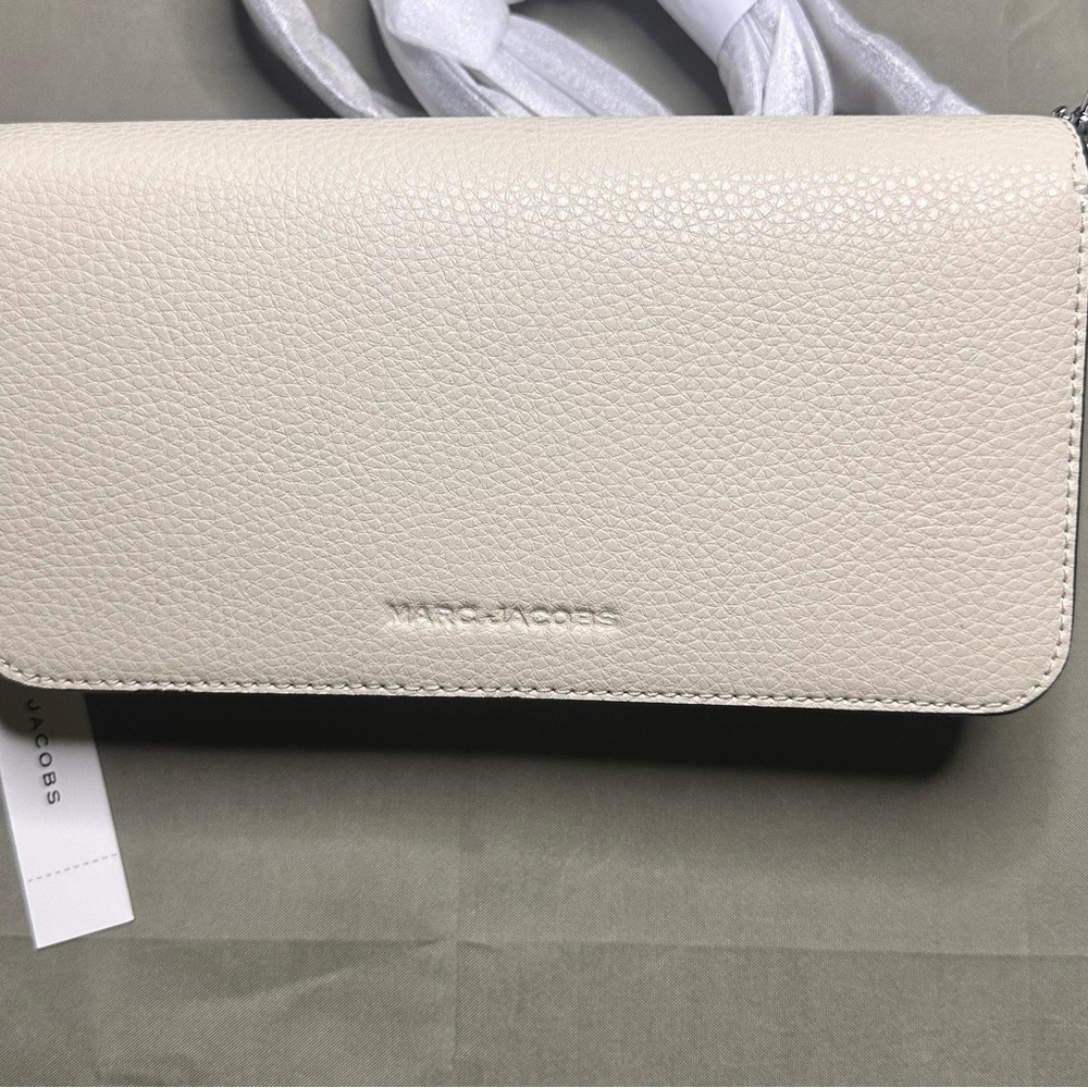 Marc Jacobs The Mini Leather Crossbody Bag - Marshmallow - Picture 6 of 7